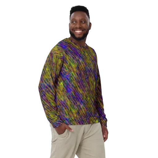 Cobalt Maze on a Sweatshirt