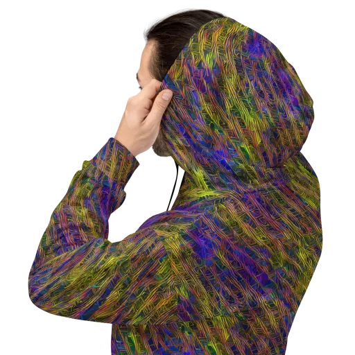 Cobalt Maze on a Hoodie