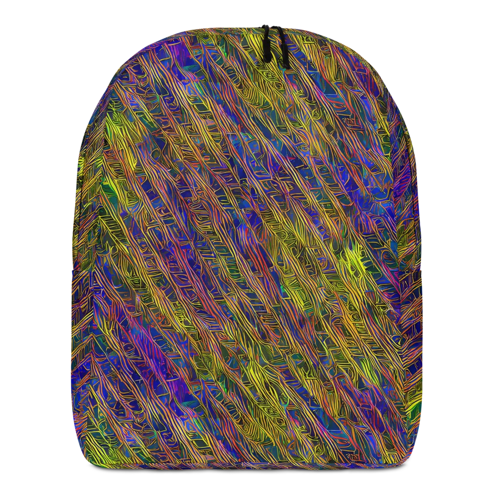 Cobalt Maze on Minimalist Backpack — Front