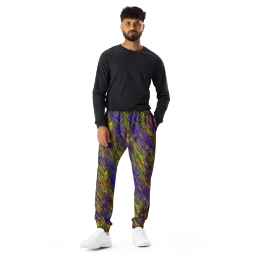 Cobalt Maze on a Men's Joggers