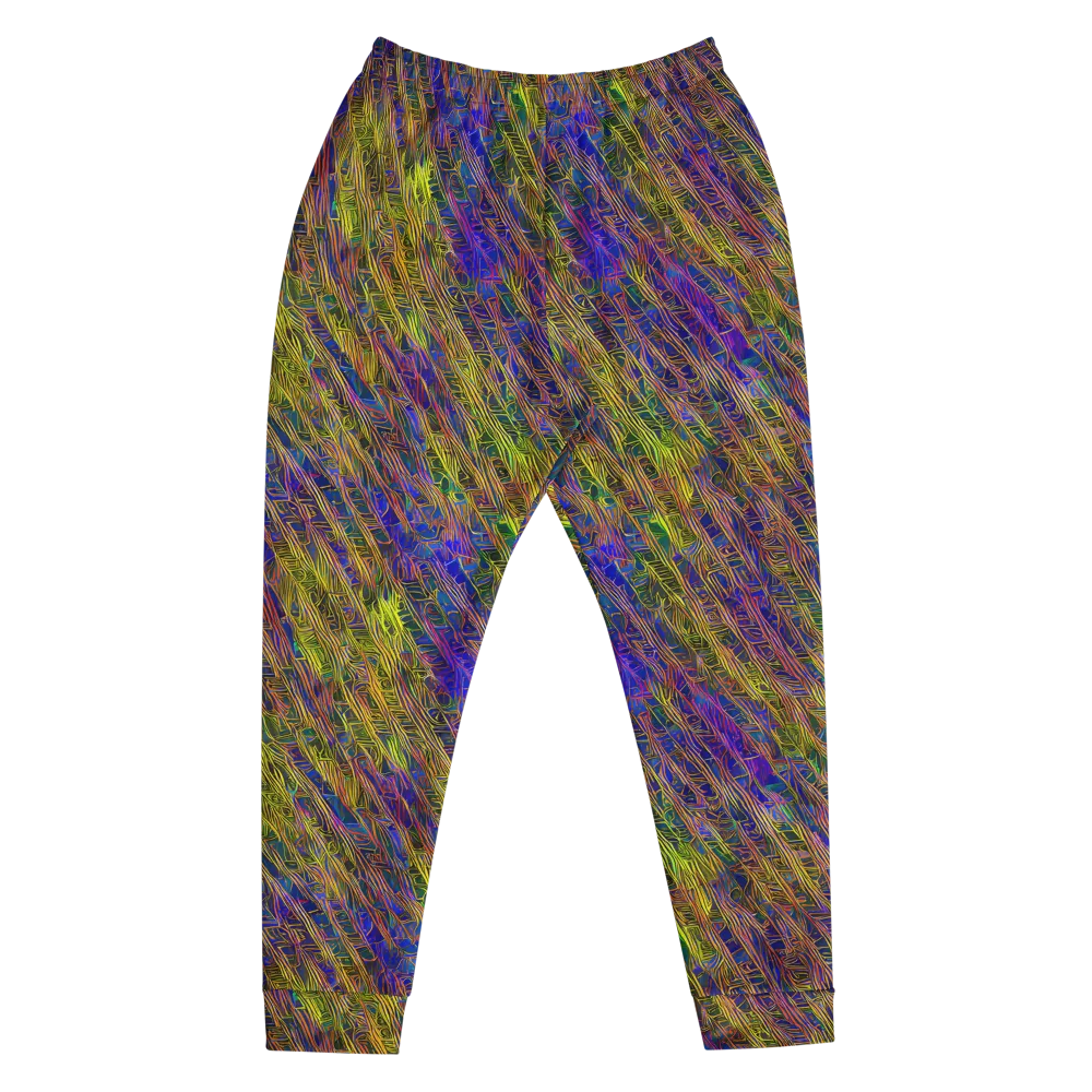 Cobalt Maze on Men's Joggers — Front