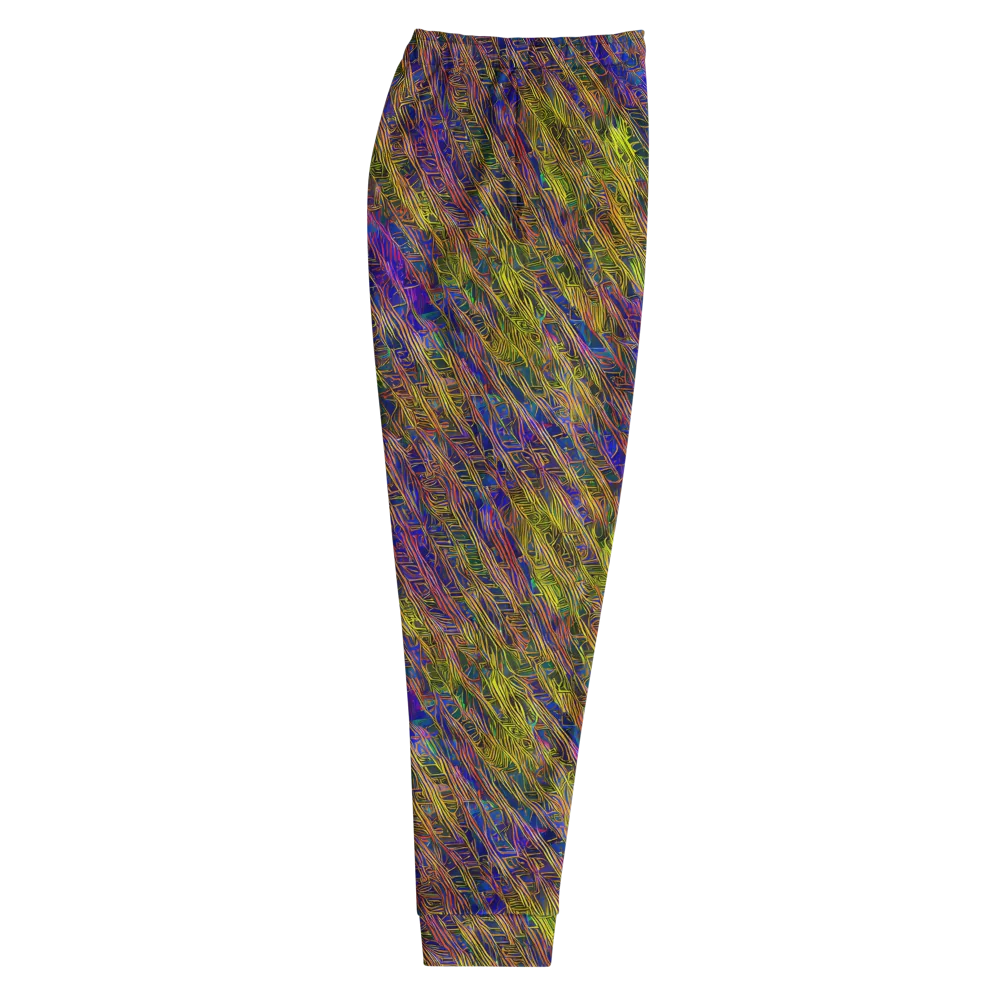 Cobalt Maze on Men's Joggers — Right