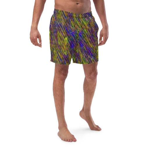 Cobalt Maze on a Swim Trunks