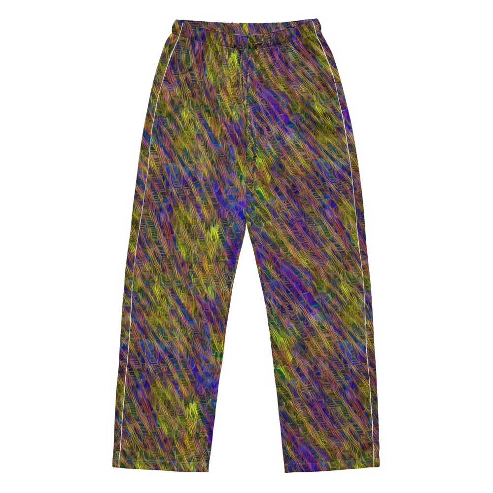 Cobalt Maze on Women's Pajama Pants — Front