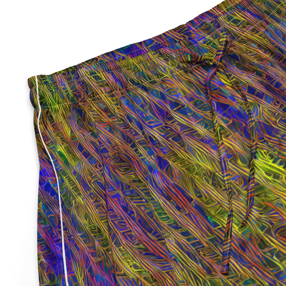 Cobalt Maze on Women's Pajama Shorts — Product details