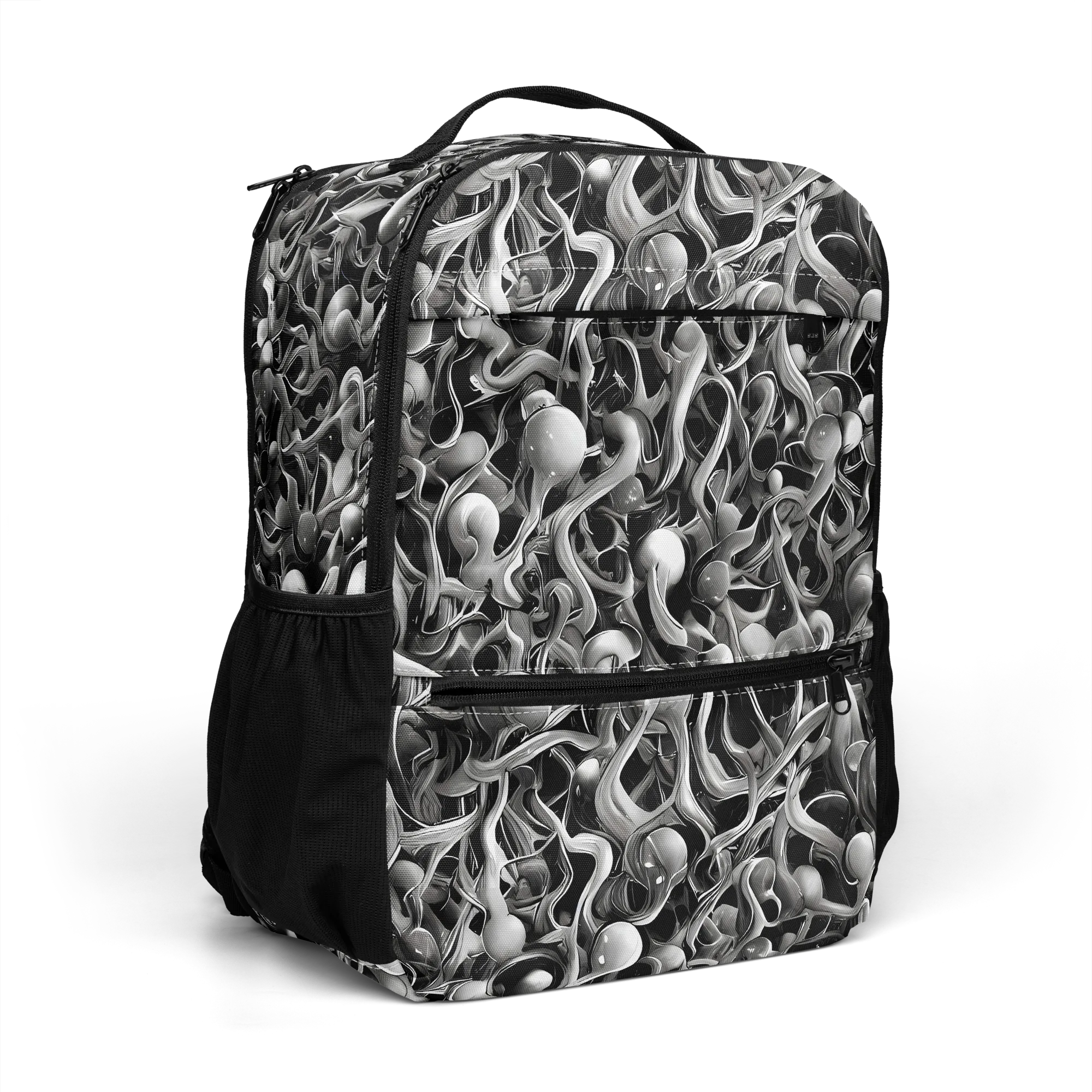 Fluid Monochrome on Utility Backpack — Right Front