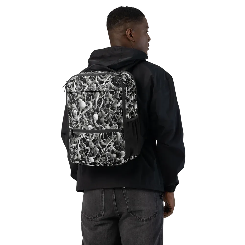 Fluid Monochrome on Utility Backpack — Back