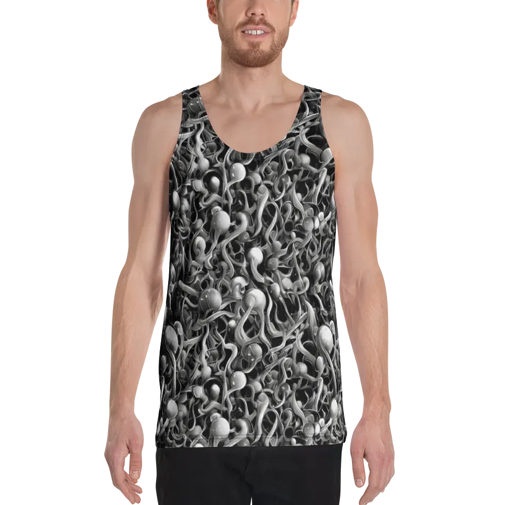 Fluid Monochrome on Men's Tank Top — Front