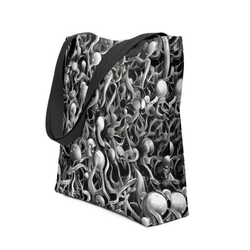 Fluid Monochrome on a Tote Bag