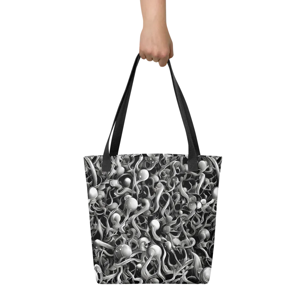 Fluid Monochrome on Tote Bag — Front