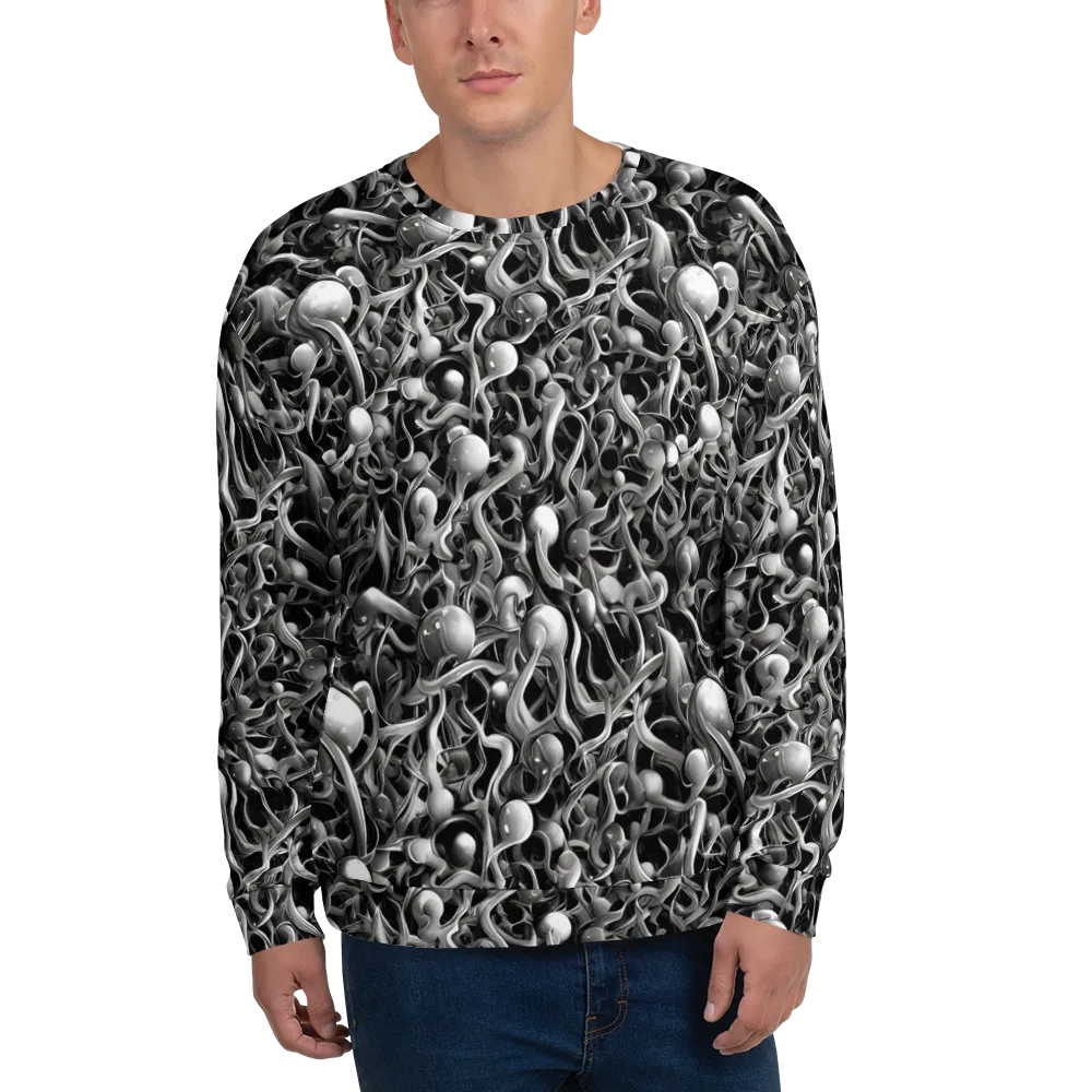 Fluid Monochrome on Sweatshirt — Front