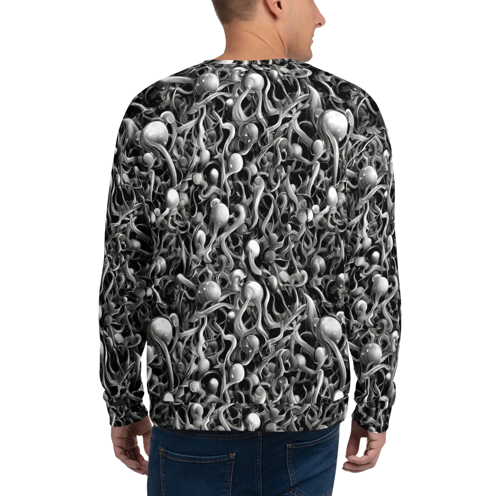 Fluid Monochrome on Sweatshirt — Back