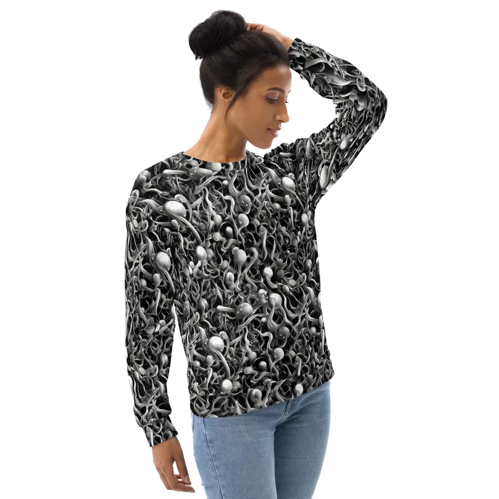 Fluid Monochrome on Sweatshirt — Right Front