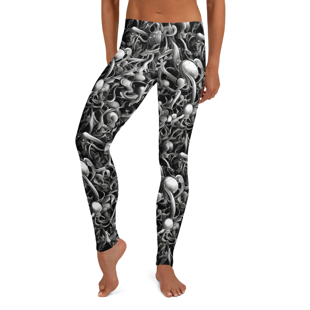 Fluid Monochrome on Leggings — Front