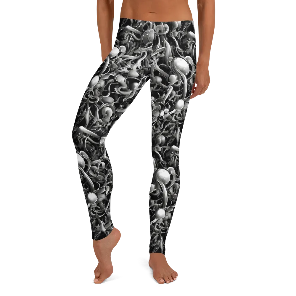 Fluid Monochrome on Leggings — Front