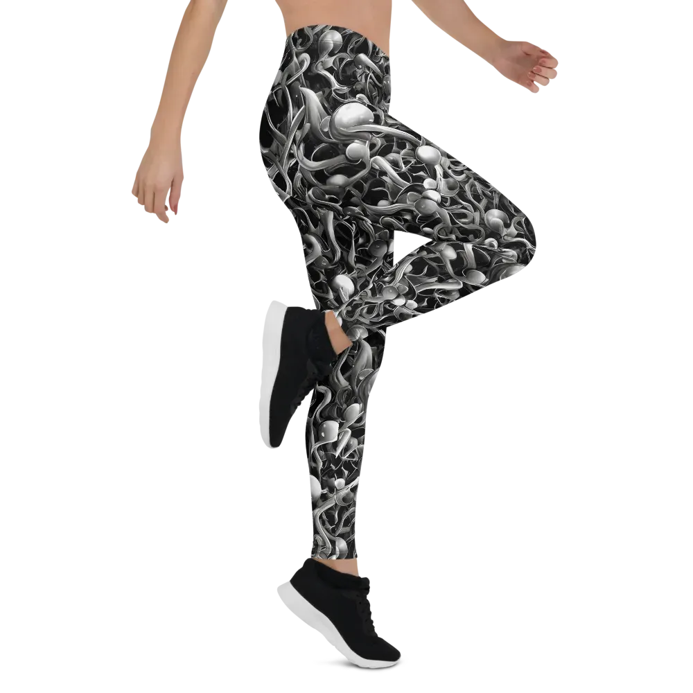 Fluid Monochrome on Leggings — Right
