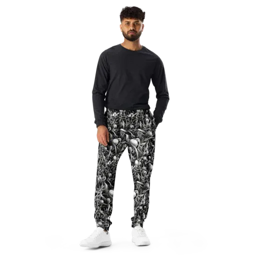 Fluid Monochrome on a Men's Joggers