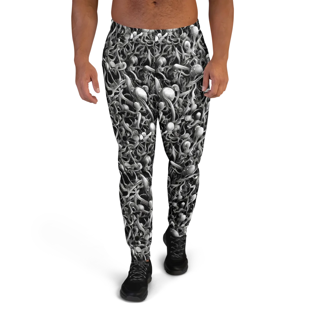 Fluid Monochrome on Men's Joggers — Front