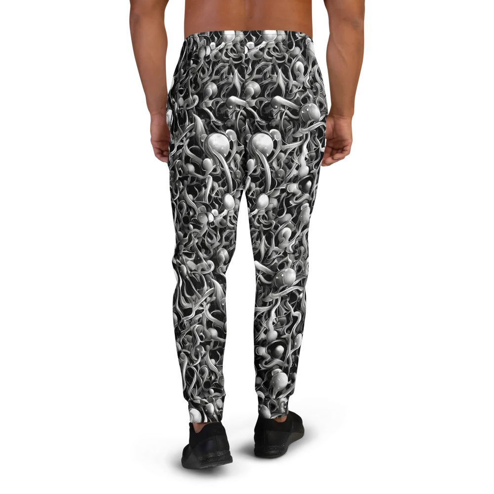 Fluid Monochrome on Men's Joggers — Back