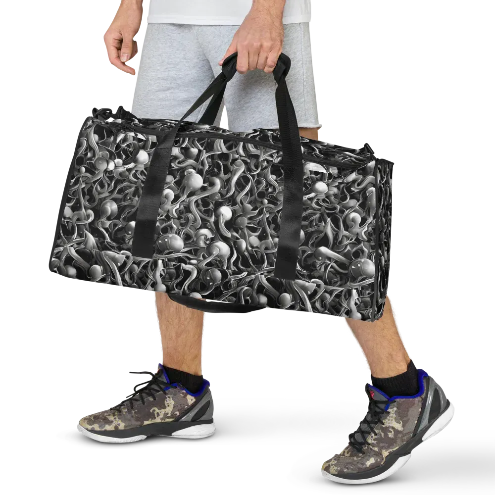 Fluid Monochrome on Duffle Bag — Front