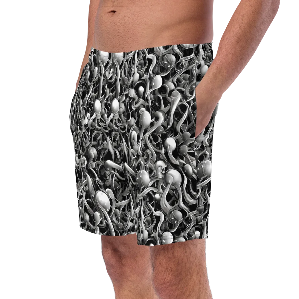 Fluid Monochrome on Swim Trunks — Left Front