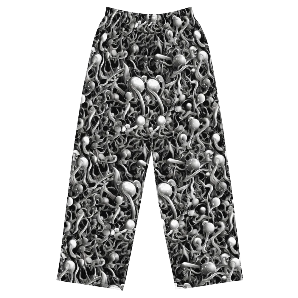 Fluid Monochrome on Wide-Leg Pants — Front