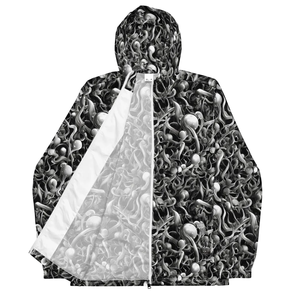 Fluid Monochrome on Men's Windbreaker — Front