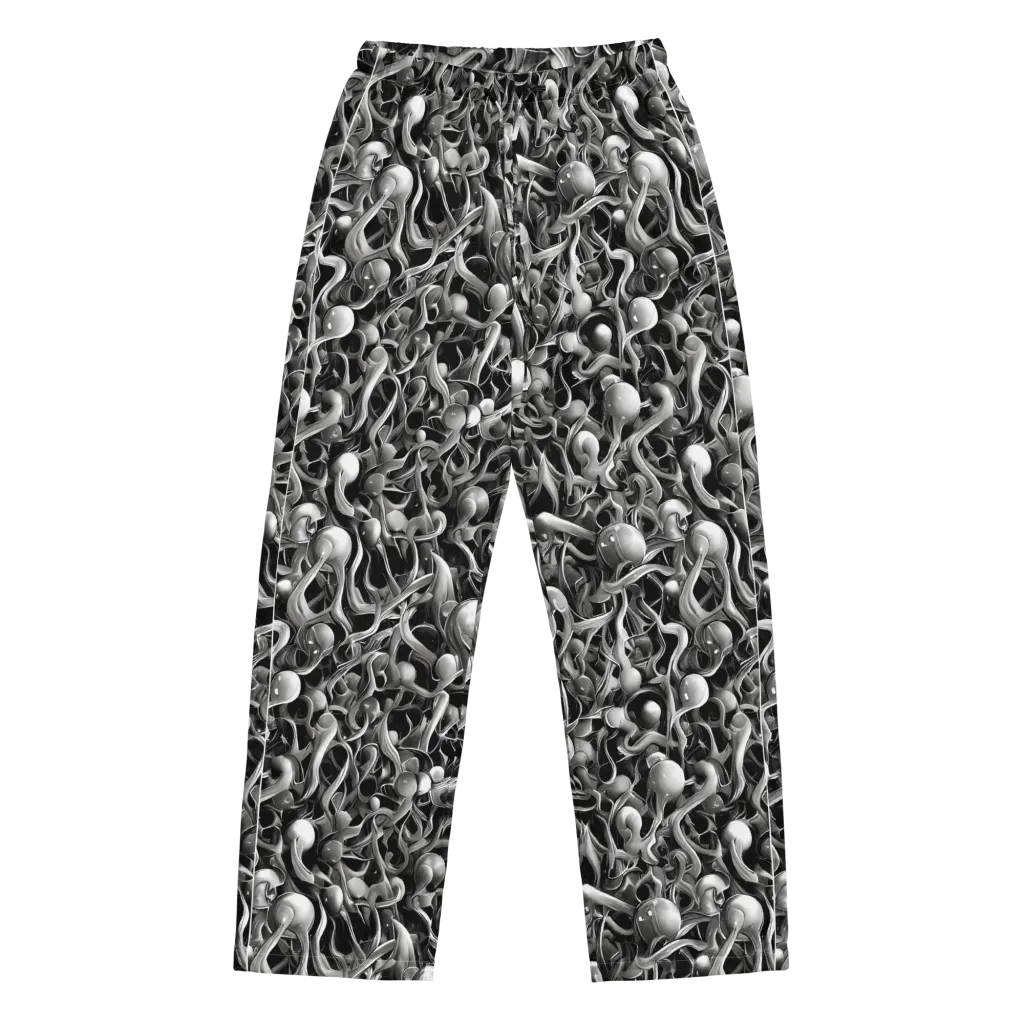 Fluid Monochrome on Women's Pajama Pants — Front