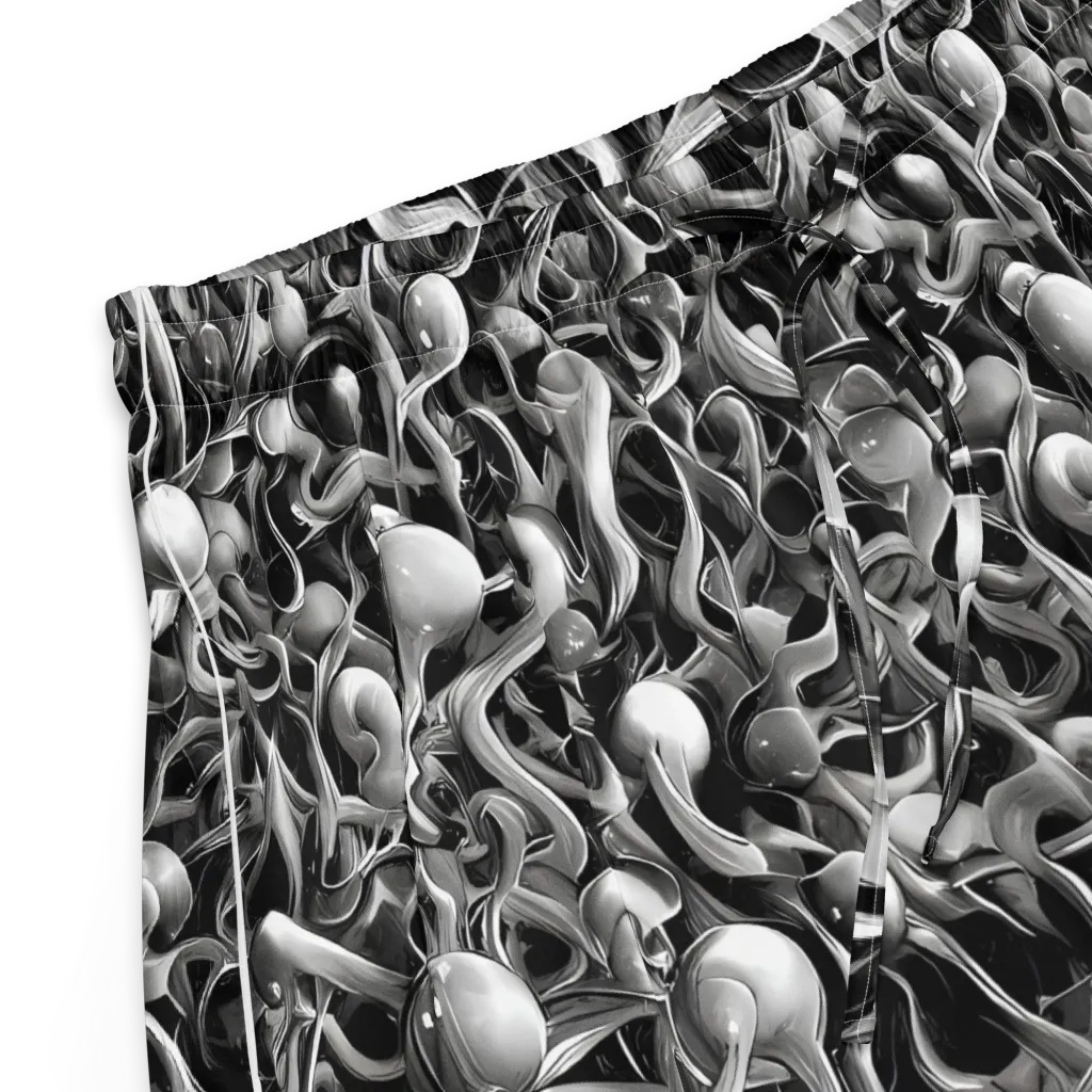 Fluid Monochrome on Women's Pajama Shorts — Product details