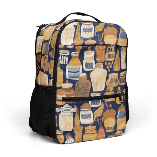 Cobalt Curio on a Utility Backpack