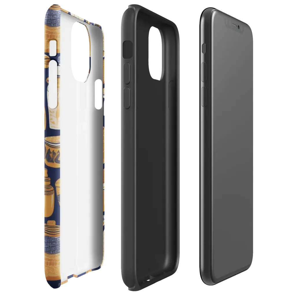 Cobalt Curio on Tough Case for iPhone® — Right