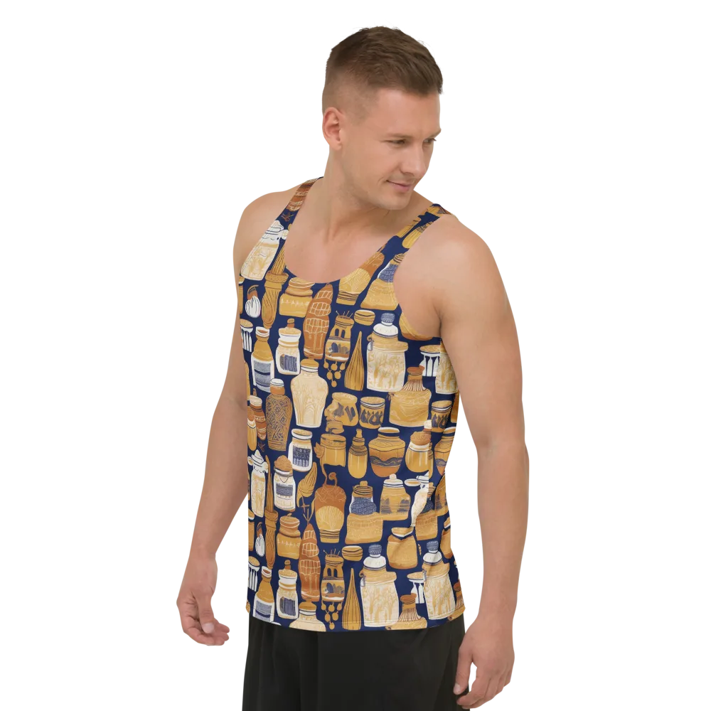 Cobalt Curio on Men's Tank Top — Left Front