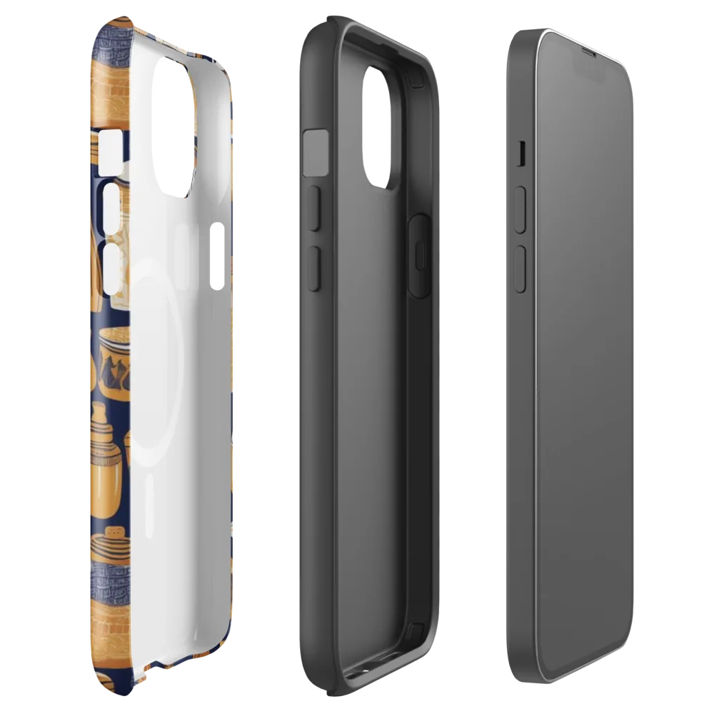 Cobalt Curio on MagSafe Tough Case for iPhone® — Front