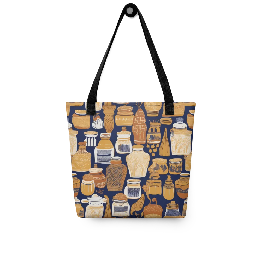 Cobalt Curio on Tote Bag — Front