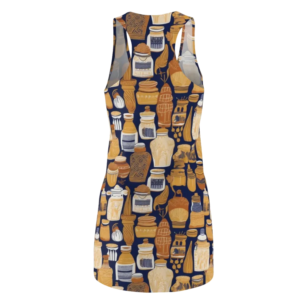 Cobalt Curio on Racerback Dress — Back