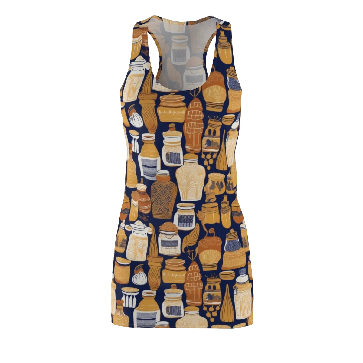 Cobalt Curio on Racerback Dress — Front