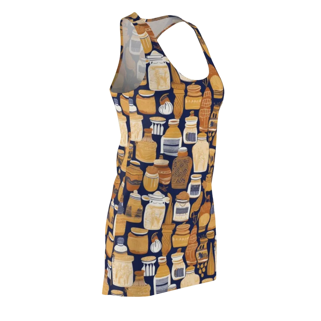 Cobalt Curio on Racerback Dress — Front Side