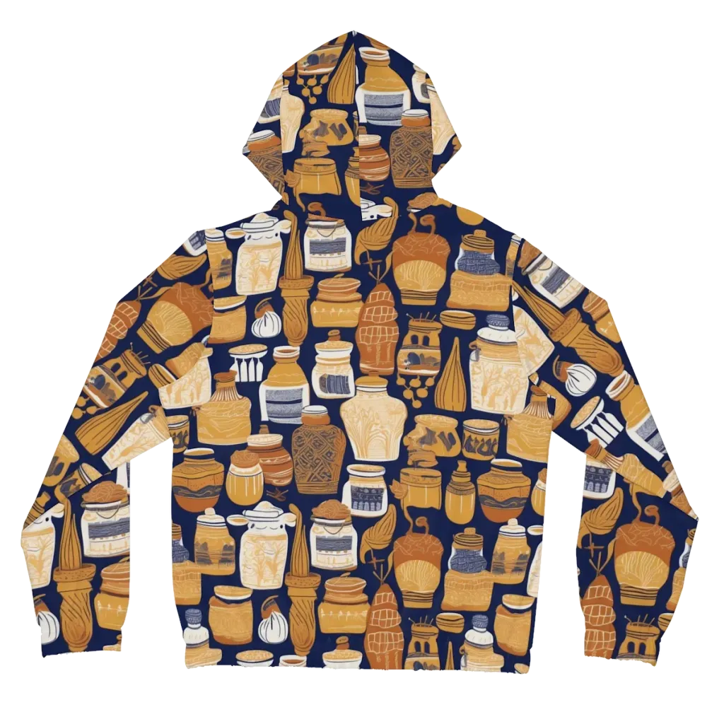 Cobalt Curio on Women's Full-Zip Hoodie — Back