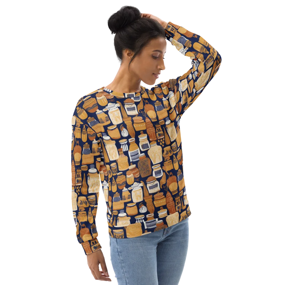 Cobalt Curio on Sweatshirt — Right Front