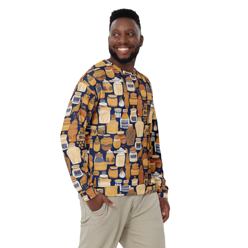 Cobalt Curio on Sweatshirt — Front
