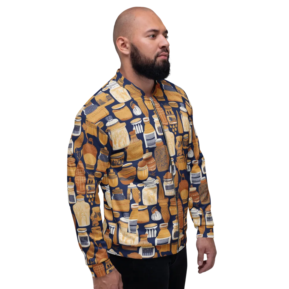 Cobalt Curio on Bomber Jacket — Right