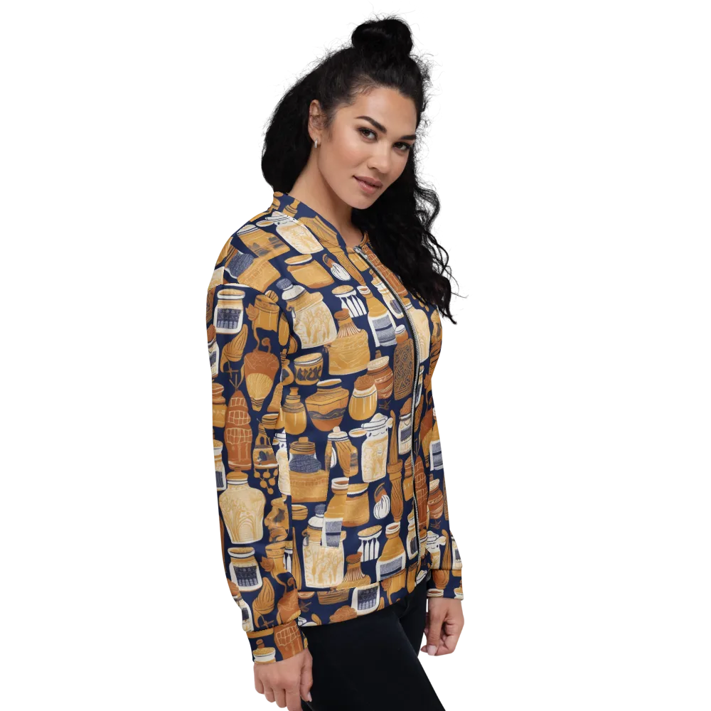 Cobalt Curio on Bomber Jacket — Right