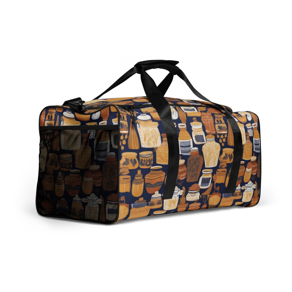 Cobalt Curio on Duffle Bag — Right Front
