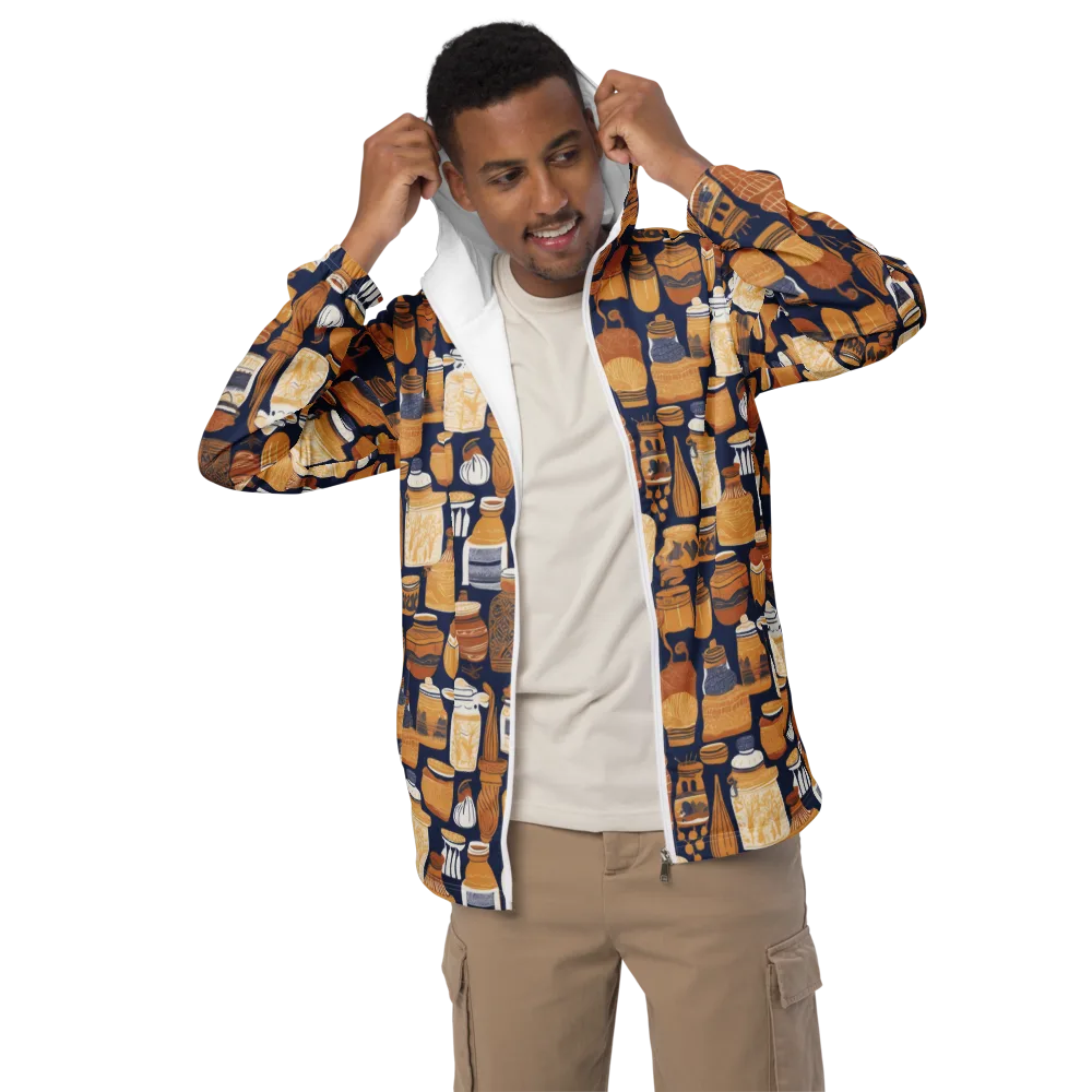 Cobalt Curio on Men's Windbreaker — Front