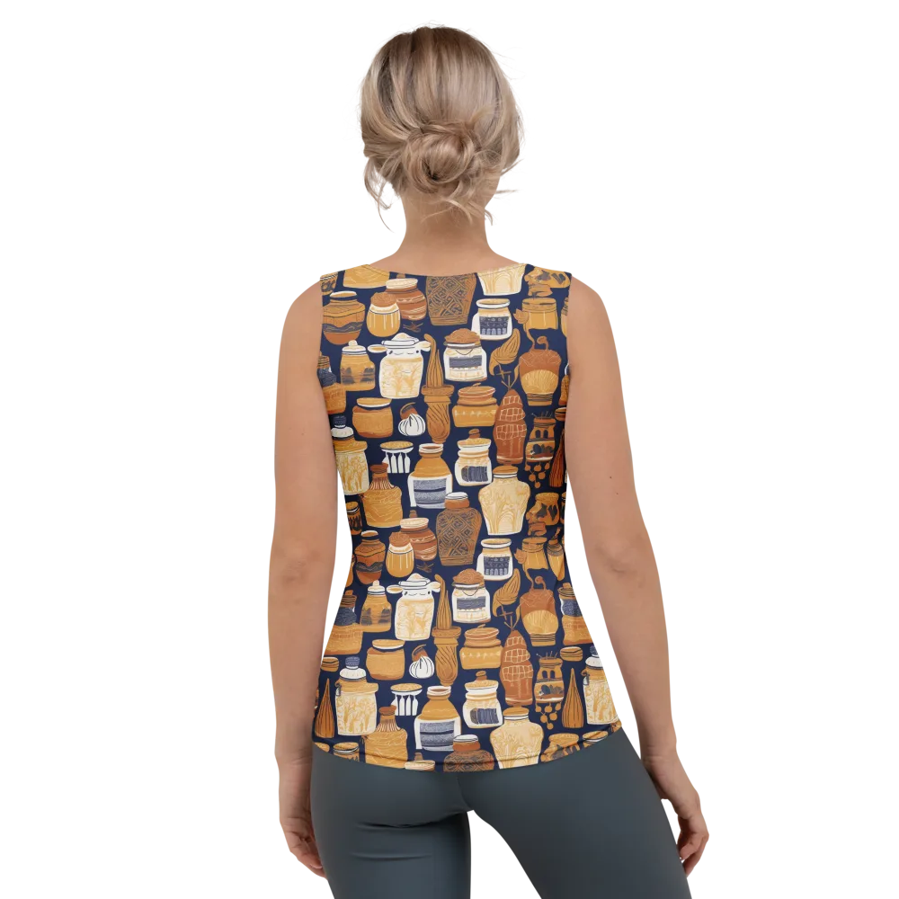 Cobalt Curio on Women's Tank Top — Back