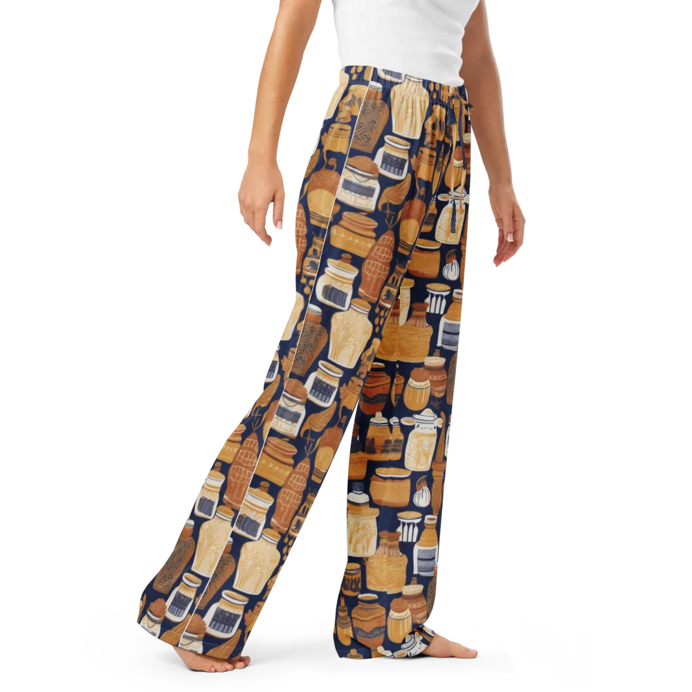 Cobalt Curio on Women's Pajama Pants — Right Front