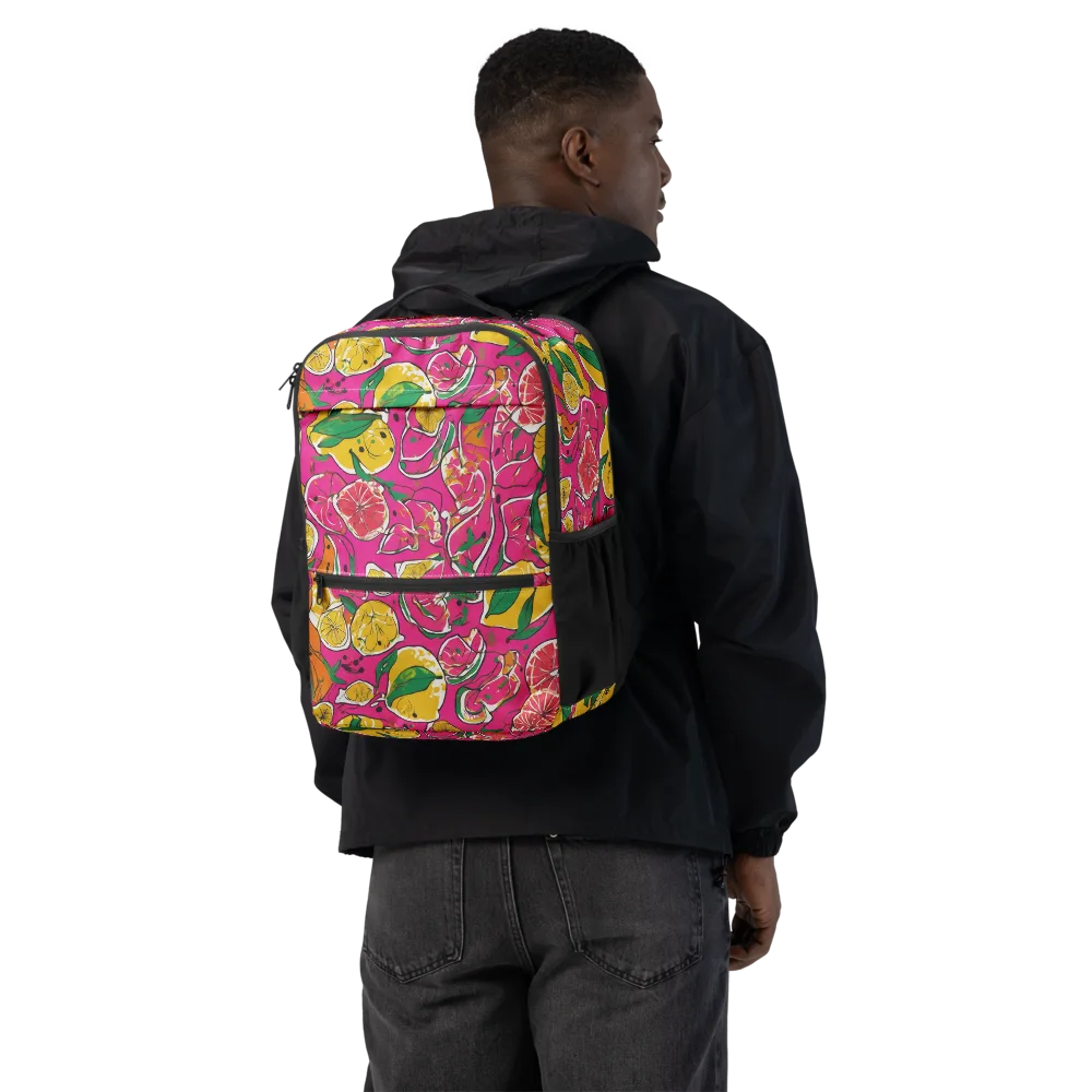 Pink Lemonade on Utility Backpack — Back
