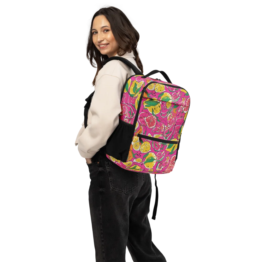 Pink Lemonade on Utility Backpack — Back