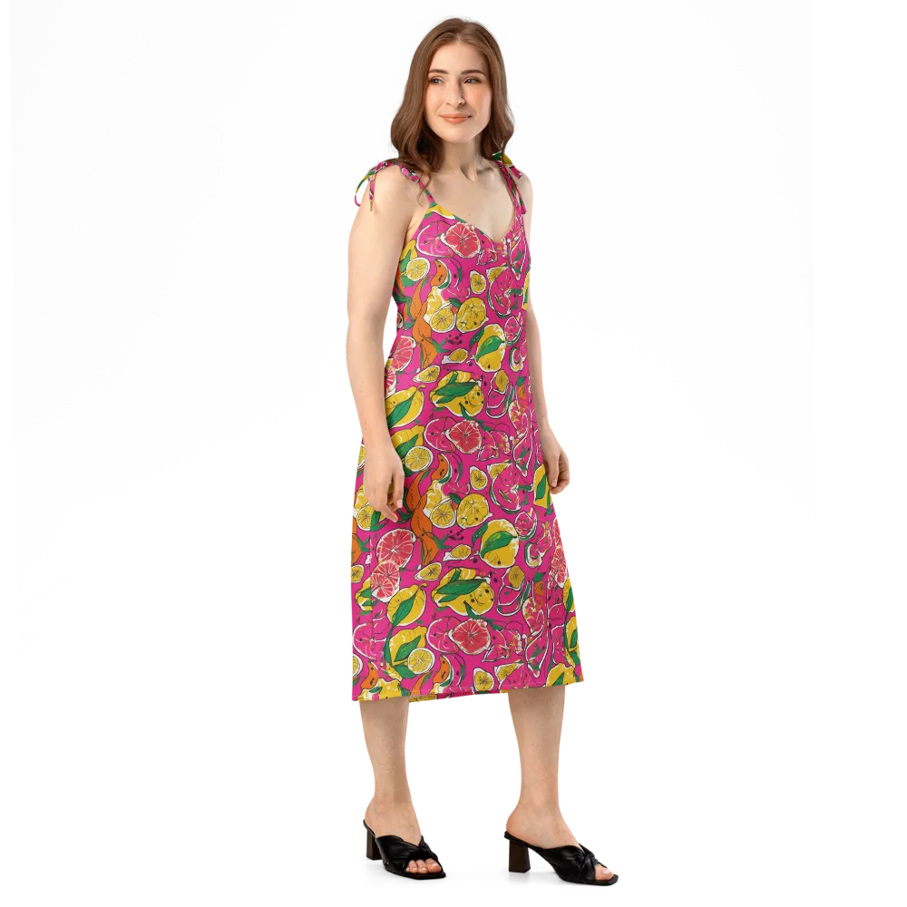 Pink Lemonade on Slip Dress — Right Front
