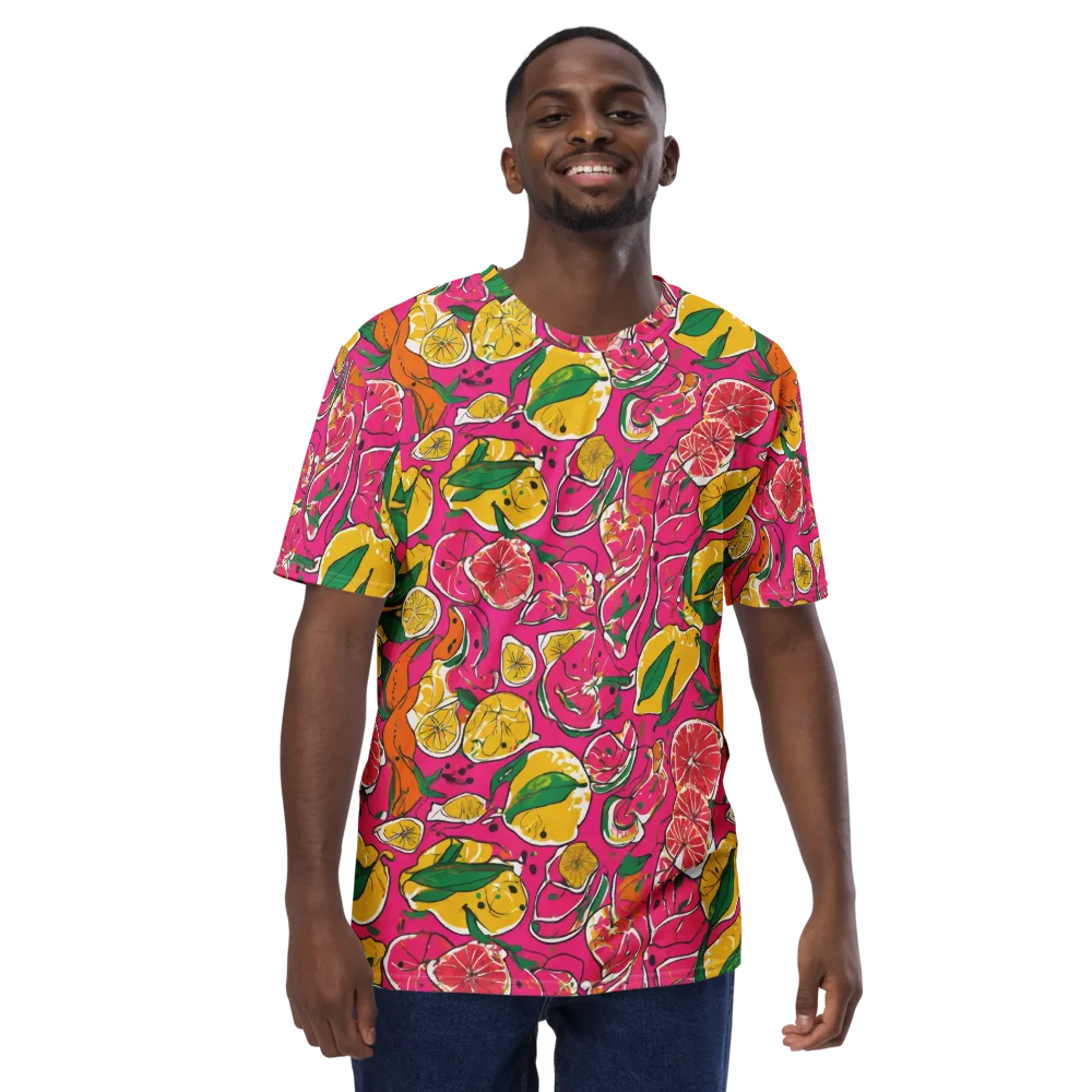 Pink Lemonade on Men's Crew Neck T-Shirt — Front